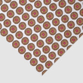 Raspberry Linzer Torte Kerstkerkerkoekje Holiday Tissuepapier (Detail)