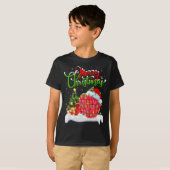 Raspberry Lover Xmas Lighting Santa Raspberry Chri T-shirt (Voorkant volledig)