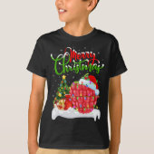 Raspberry Lover Xmas Lighting Santa Raspberry Chri T-shirt (Voorkant)