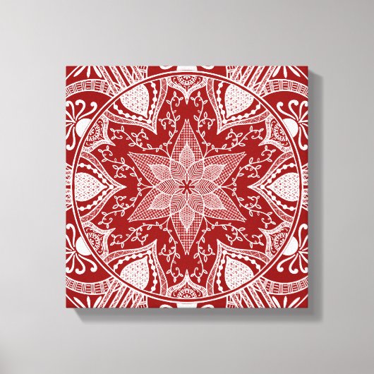 Raspberry Mandala Canvas Afdruk (Voorkant)