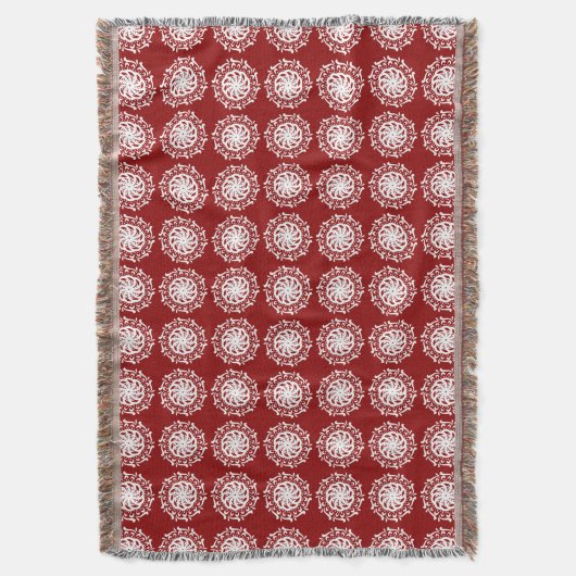Raspberry Mandala Deken (Voorkant Verticaal)