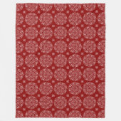 Raspberry Mandala Fleece Deken (Voorkant)