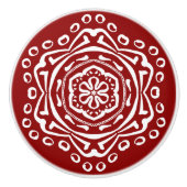 Raspberry Mandala Keramische Knop (Voorkant)