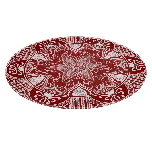 Raspberry Mandala Snijplank (Hoek)