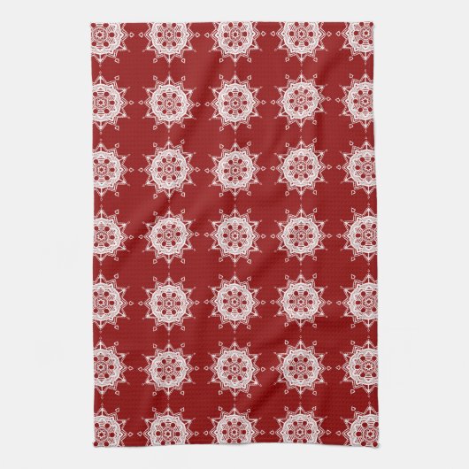 Raspberry Mandala Theedoek (Verticaal)
