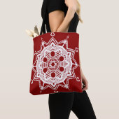 Raspberry Mandala Tote Bag (Dichtbij)