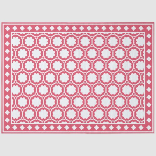 Raspberry Modern Bone Inlay Decoupage Paper Tissuepapier (Voorkant)