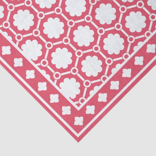 Raspberry Modern Bone Inlay Decoupage Paper Tissuepapier (Detail)