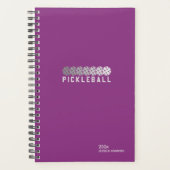 Raspberry Paarse Pickleball Personal Weekly Planner (Voorkant)