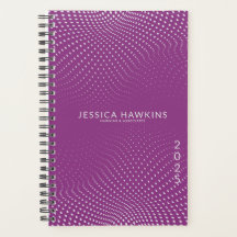 Raspberry Paarse Pop Stippen Jaar Wekelijks