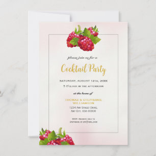 Raspberry Party Uitnodiging