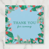 Raspberry Patch Schattige Kleurrijk Custom BABY SH Bedankjes Labels (Achterkant)