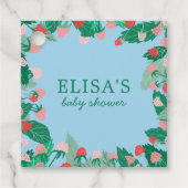 Raspberry Patch Schattige Kleurrijk Custom BABY SH Bedankjes Labels (Voorkant)