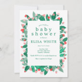 Raspberry Patch Schattige Kleurrijk Custom BABY SH Kaart (Voorkant)