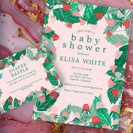 Raspberry Patch Schattige Kleurrijk Custom BABY SH Kaart