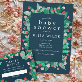 Raspberry Patch Schattige Kleurrijk Custom BABY SH Kaart