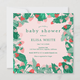 Raspberry Patch Schattige Kleurrijk Custom BABY SH Kaart