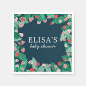 Raspberry Patch Schattige Kleurrijk Custom BABY SH Servet (Voorkant)