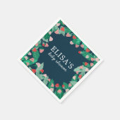 Raspberry Patch Schattige Kleurrijk Custom BABY SH Servet (Hoek)