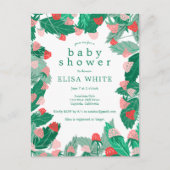 Raspberry Patch Schattige Kleurrijk Custom BABY SH Uitnodiging Briefkaart (Voorkant)