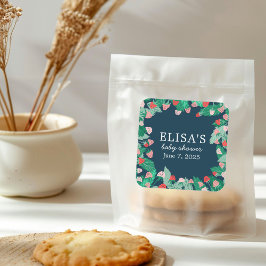 Raspberry Patch Schattige Kleurrijk Custom BABY SH Vierkante Sticker