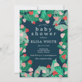 Raspberry Patch Schattigee Custom QR Code BABY SHO Kaart (Voorkant)