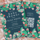 Raspberry Patch Schattigee Custom QR Code BABY SHO Kaart