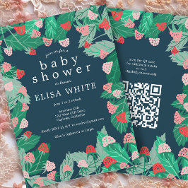 Raspberry Patch Schattigee Custom QR Code BABY SHO Kaart