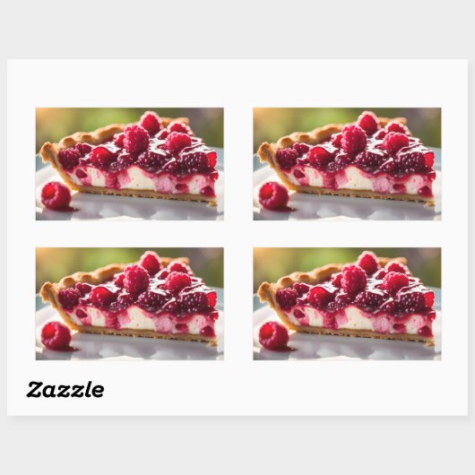 Raspberry Pie Rechthoekige Sticker (Vel)