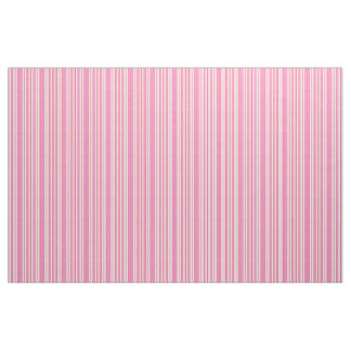 RASPBERRY PINK EN WHITE STRIPES STOF
