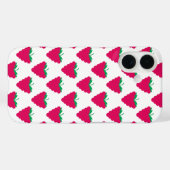 Raspberry Pink Fruit Berry Pattern Case-Mate iPhone Case (Achterkant (horizontaal))