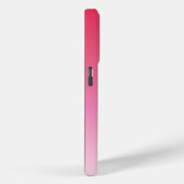 Raspberry Pink Gradient Aangepaste Monogram Naam Case-Mate iPhone Case (Achterkant / Rechts)