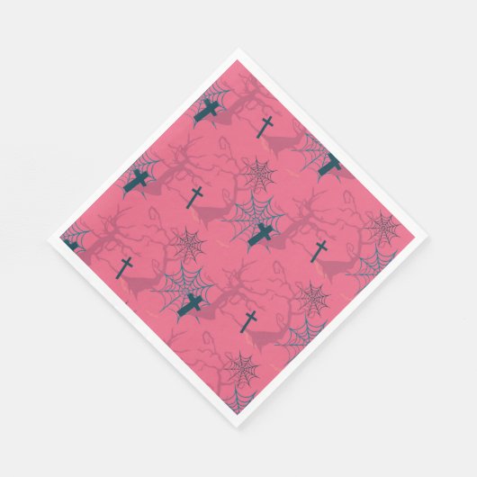 Raspberry Pink graf kreupelboomspiderwebben Servet (Hoek)