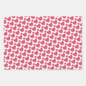 Raspberry Pink Hearts Inpakpapier Vel (Voorkant)