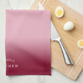 Raspberry Pink Ombre Theedoek (Quarter Fold)