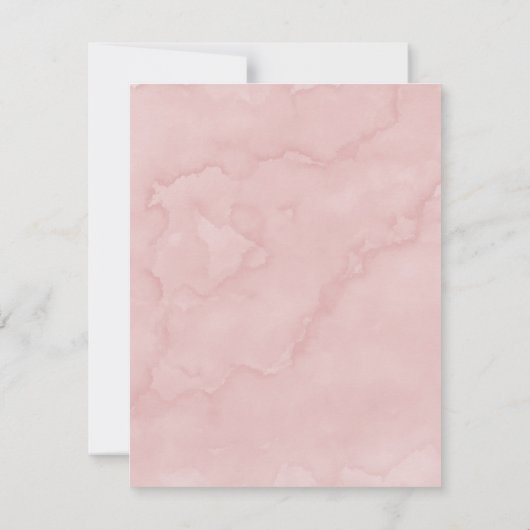 Raspberry Pink Peony Champagne Brunch & Bubble Inv Kaart (Achterkant)