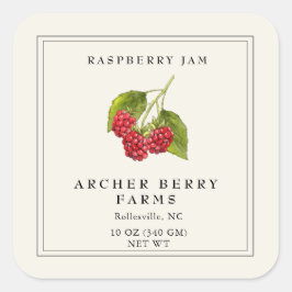  Raspberry Preserve Simple Jam Jar Label
