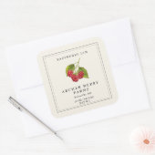  Raspberry Preserve Simple Jam Jar Label (Envelop)