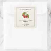  Raspberry Preserve Simple Jam Jar Label (Tas)