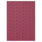 Raspberry Red Boho Bloeiende Takken Tafelkleed (Voorkant)