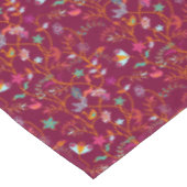 Raspberry Red Boho Bloeiende Takken Tafelkleed (Gekanteld)