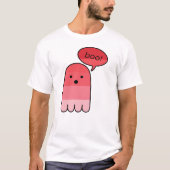Raspberry Red Boo Ghost T-shirt (Voorkant)