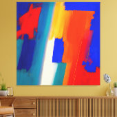 "Raspberry Rhapsody" Abstracte kunst Canvas Afdruk (Insitu (Woonkamer))