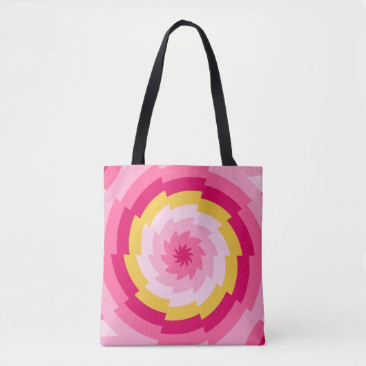 Raspberry Ripple Vortex Tote Bag (Voorkant)
