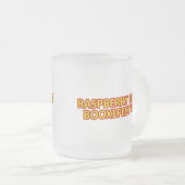 Raspberry Rock Booxefest Frosted Mok (Voorkant rechts)