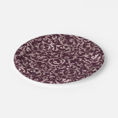 Raspberry & Roos Goud Elegante Prinses Trouwen Papieren Bordje (Gekanteld)