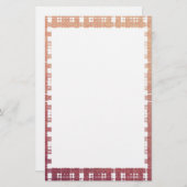 Raspberry roze Blush Modern gedente ombra Briefpapier (Voorkant / Achterkant)