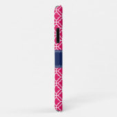 Raspberry roze Whocton marinemonogram Marokkaans P Case-Mate iPhone Case (Achterkant/rechts)