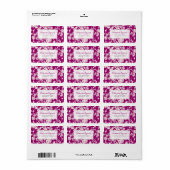 Raspberry Rozen Return Address Label (Full Sheet)