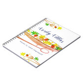 Raspberry salade kom gebruiksvoorwerpen recept not notitieboek (Linkerzijde)